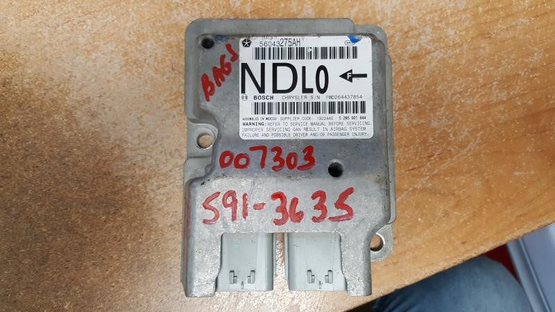 2005 DODGE DAKOTA  05 Air Bag; Quad Cab (4 Dr) Occupant Restraint W/o Roof Air Bags Chassis Control Module