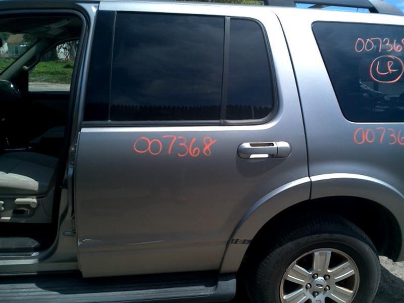 2008 FORD EXPLORER  07-10 Exc. Sport Trac; (electric Privacy Tint Glass) L. W/wheel Lip Moulding W/o Door Moulding Door Assembly Rear Side