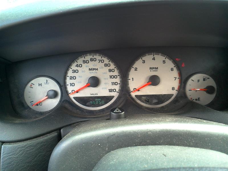 2003 DODGE NEON  03-05 (cluster) Exc. SRT4; MPH W/tachometer Speedometer Head Cluster