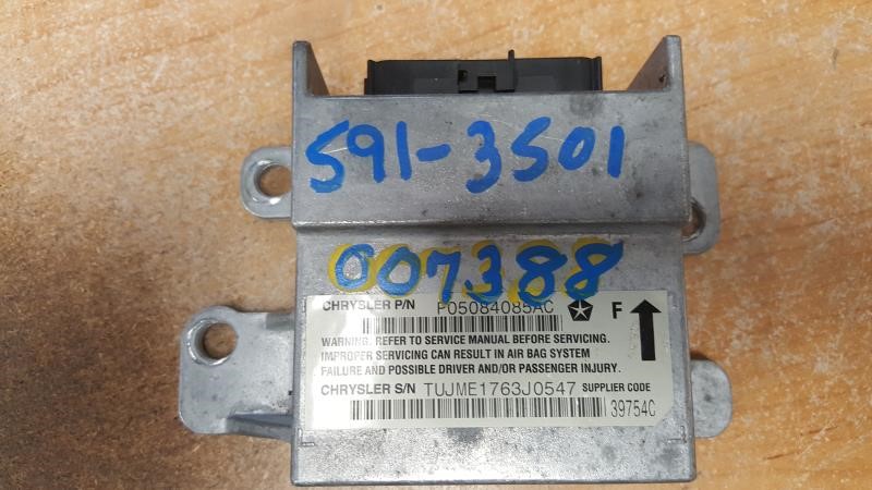 2003 DODGE NEON  03-05 Air Bag; Front (rear Console) ID 5084085 Chassis Control Module