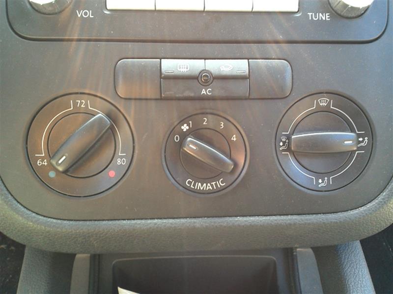 Golf 4 Temperature Control Module VOLKSWAGEN GOLF GTI 2009 single zone (climatic), (heated seats), US ...