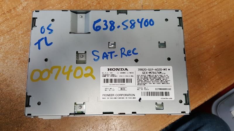 2005 ACURA TL  04-05 XM Satellite (RH Quarter Panel) Radio Audio