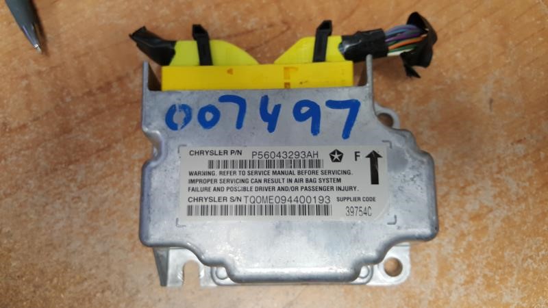 2004 DODGE DURANGO  04 Air Bag; (center Instrument Panel) W/o Side Air Bags Chassis Control Module