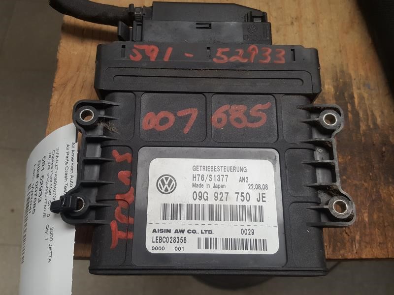 VOLKSWAGEN JETTA GLI 2009 Transmission ID 2009G927750JE Chassis Control Module