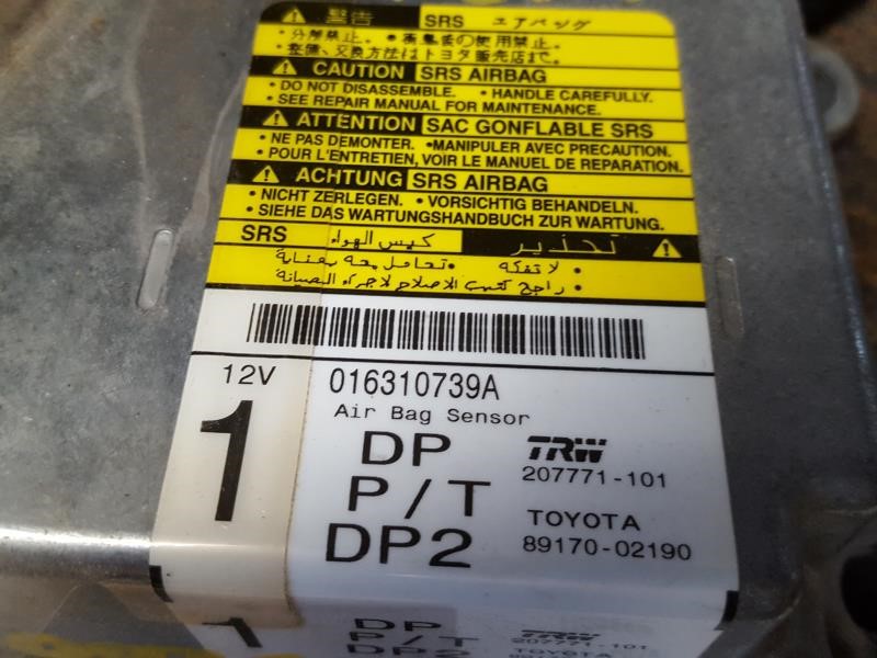 TOYOTA COROLLA 2003 Air Bag (under console), w/o side air bag Chassis Control Module