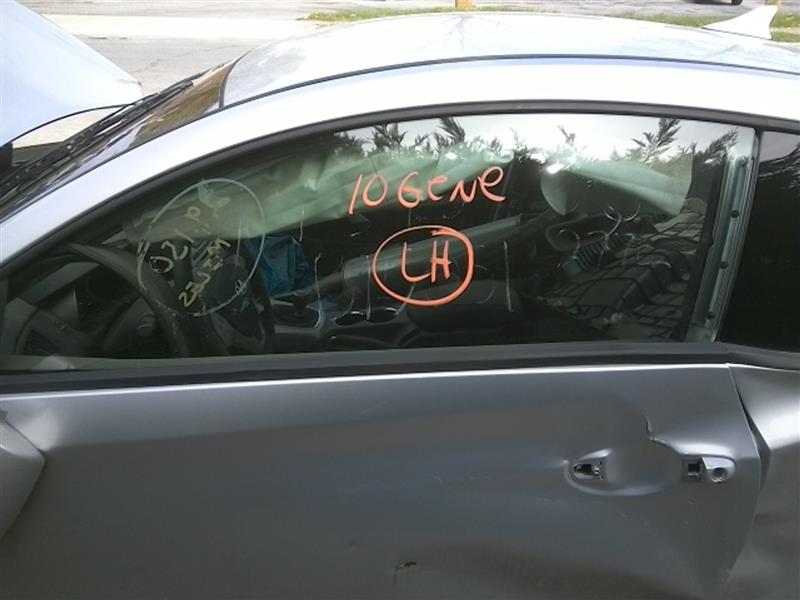 2010 HYUNDAI GENESIS  13-16 Cpe L. Door Glass Front