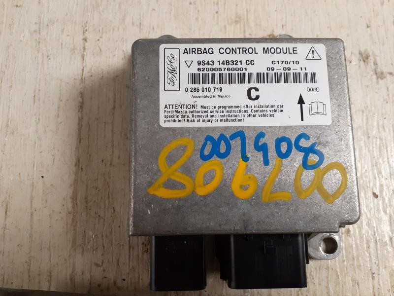 2010 FORD FOCUS  10-11 Air Bag; (under Center Console) (roof And Side Air Bags) (ID 9S43-14B321-CC) Chassis Control Module