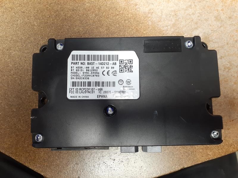 2011 FORD FORD F150 PICKUP  11 Communication; (voice Recognition Sync Module) ID BA5T-14D212-AB Chassis Control Module