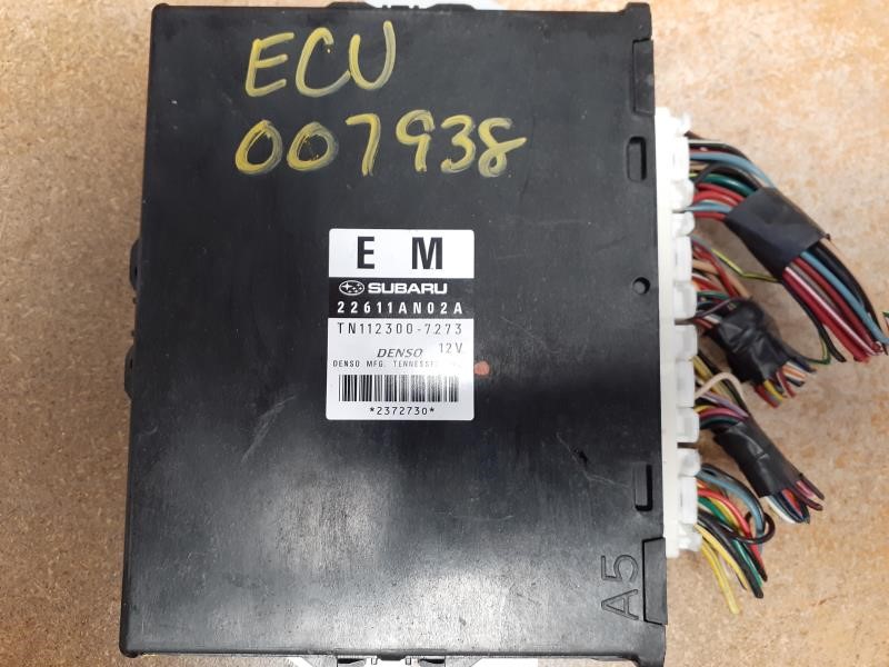 2008 SUBARU LEGACY  08-09 Electronic Control Module; (center Dash Behind Console) 2.5L W/o Turbo; AT Canada Emissions ID 22611AN02E Engine Control Module