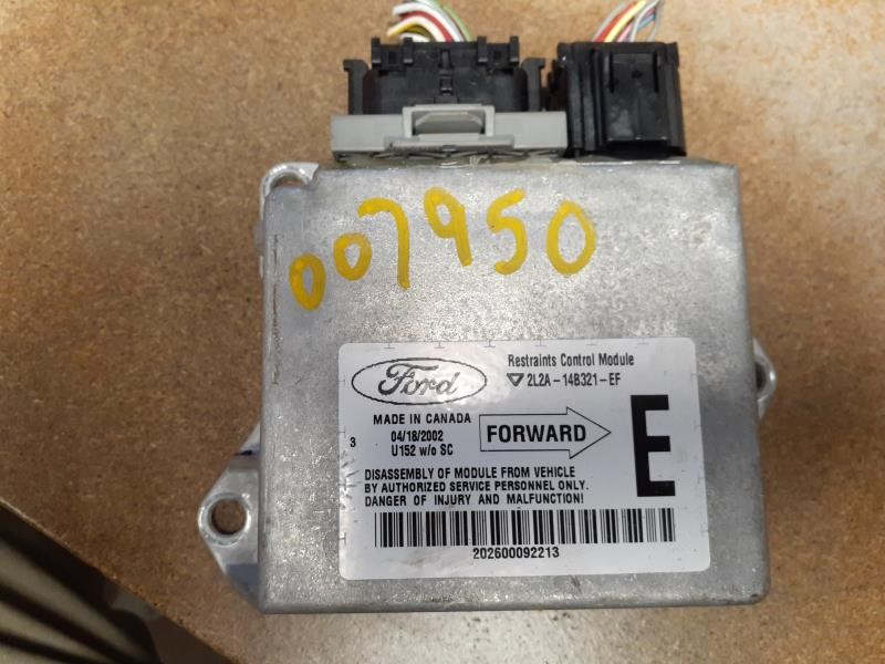 2002 FORD EXPLORER  03 Air Bag; (below Center Console) 4 Dr Exc. Sport Trac; W/o Roof Air Bag Chassis Control Module