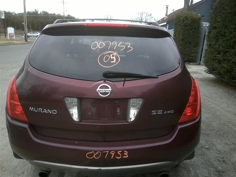 2005 NISSAN MURANO  05 W/o Rear View Camera Decklid Tailgate