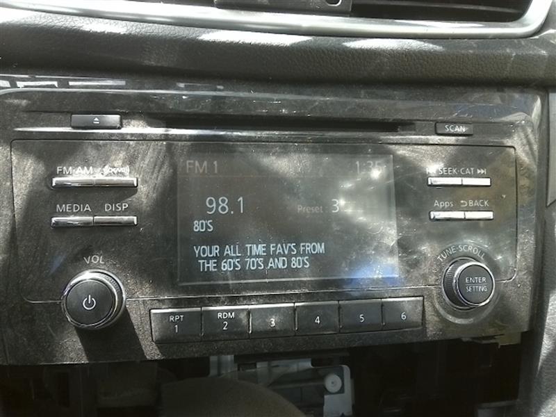 2015 NISSAN ROGUE  15 VIN K (1st Digit Korea Built) Receiver AM-FM-CD (single Disc) W/satellite System Thru 12/31/14 Radio Audio