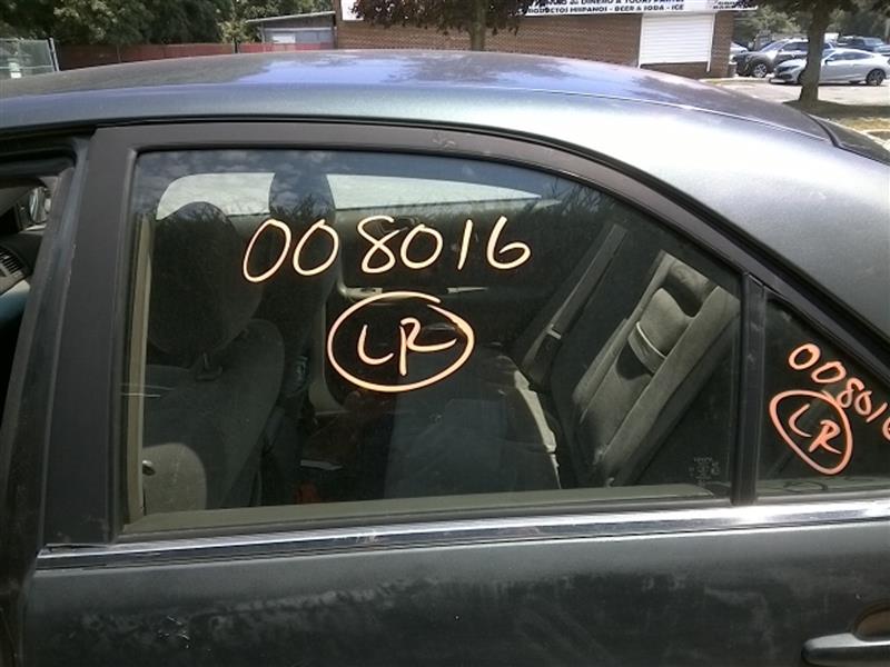 2002 TOYOTA CAMRY  02-06 L. W/ultraviolet Door Glass Rear
