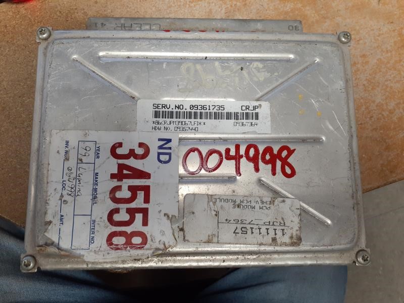 1999 CHEVROLET LUMINA CAR  99 Electronic Control Module; (LH Engine Compartment) Engine Control Module