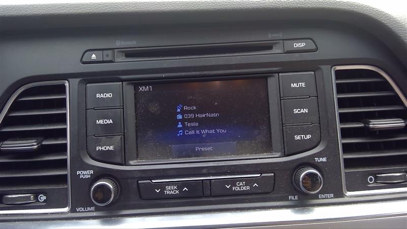 2015 HYUNDAI SONATA  17 Receiver Assembly 2.0L Hybrid W/o Navigation; US Market ID 96180C2000 (5`` LCD) Radio Audio
