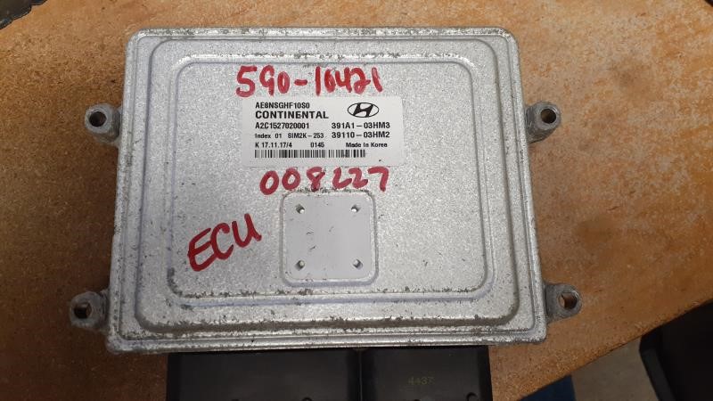2018 HYUNDAI IONIQ  17-20 Electronic Control Module; VIN C (8th Digit HEV) Engine Control Module