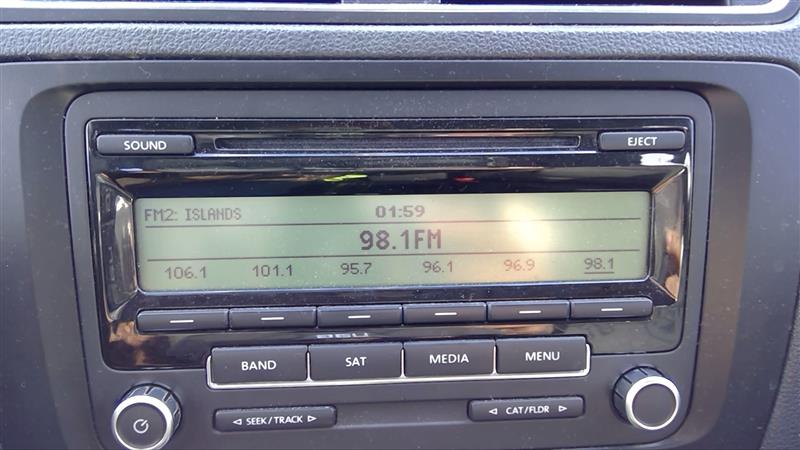 2011 VOLKSWAGEN JETTA  GLI 12-14 Receiver (radio) W/o Navigation; ID 1K0035164 Radio Audio
