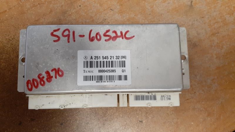 2007 MERCEDES-BENZ MERCEDES GL-CLASS  07 164 Type Suspension; GL450 Suspension Control (pneumatic) ID 2515452132 Chassis Control Module