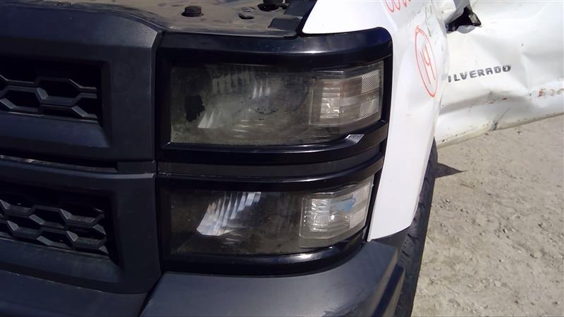 2014 CHEVROLET SILVERADO 1500 PICKUP  14-15 Reflector Work Truck W/o Chrome Grille; L. Headlight Assembly