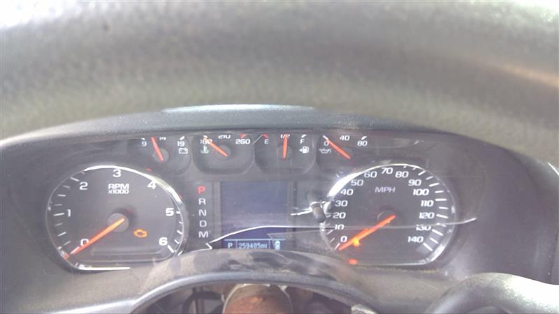 2014 CHEVROLET SILVERADO 1500 PICKUP  14 (cluster) MPH (US Market) Enhanced Display Opt UDC ID 23448509 Speedometer Head Cluster
