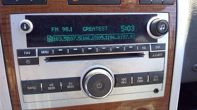 2007 CHEVROLET EQUINOX  07 AM-FM-CD Player-programmable Equalizer (opt US8) ID 15945856 Radio Audio