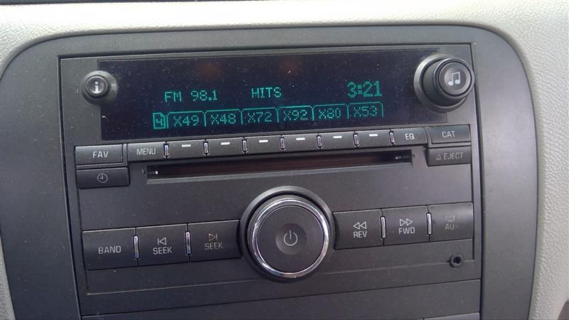 2009 BUICK LUCERNE  09-10 AM-FM-CD-MP3 (opt US8) Radio Audio