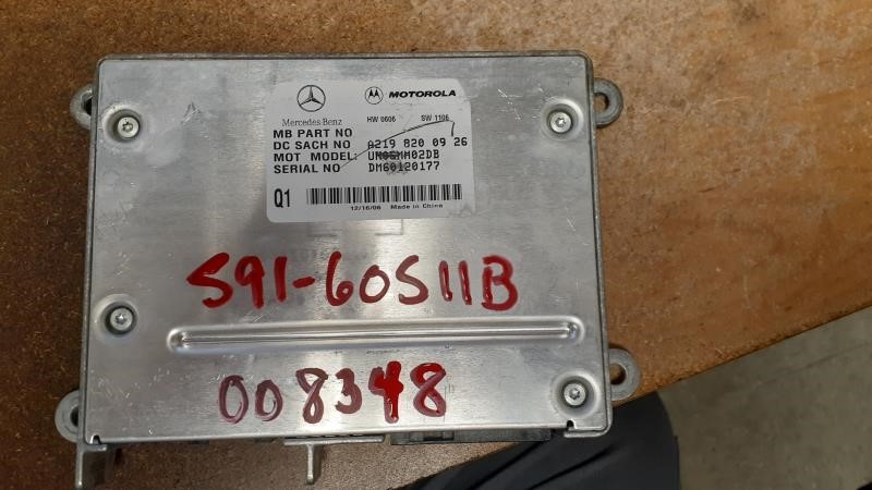 2007 MERCEDES-BENZ MERCEDES R-CLASS  08 251 Type Communication; R550 ID 2198200926 (below Front Passenger Seat) Chassis Control Module