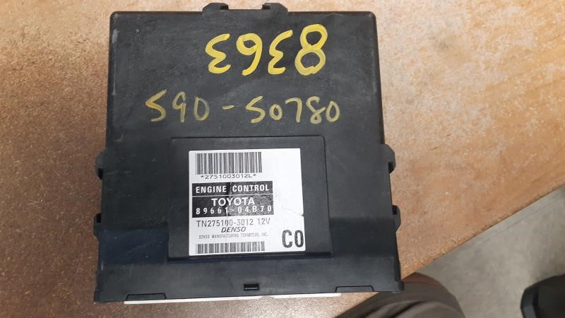 TOYOTA TACOMA 2006 Electronic Control Module (RH dash), 4 cylinder, 4x2, ID 89661-04B70 (AT) Engine Control Module