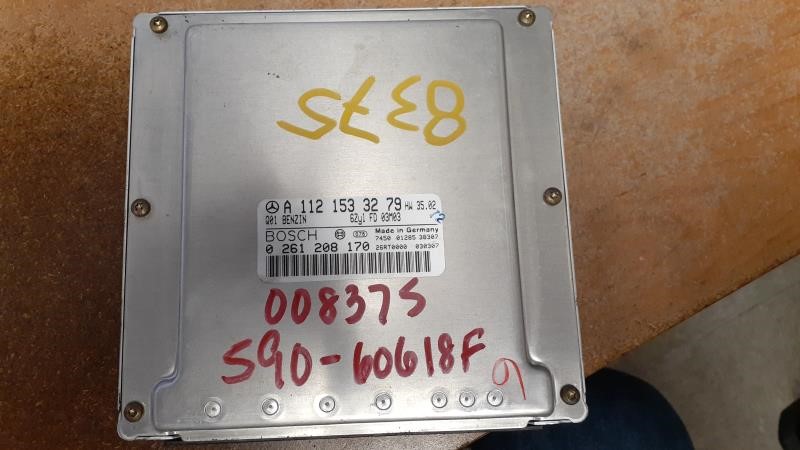 2003 MERCEDES-BENZ MERCEDES ML-CLASS  04-05 163 Type Electronic Control Module; (RH Rear Engine Compartment) ML350 ID 1121533879 Engine Control Module