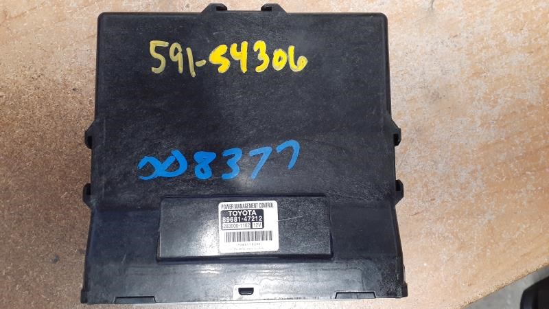 TOYOTA PRIUS 2011 Power Supply (computer power supply), (RH dash) Chassis Control Module
