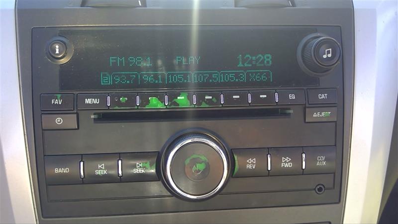 2009 CHEVROLET TRAVERSE  11-12 AM-FM-CD Player-programmable Equalizer (opt US8) Radio Audio