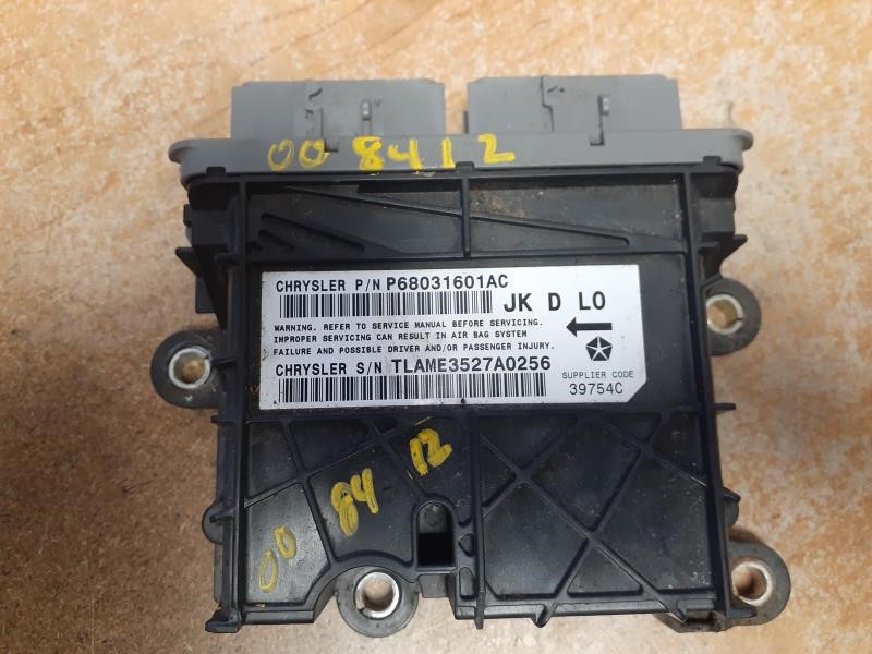 2008 JEEP WRANGLER  08-09 Air Bag; (below Passenger Side Front Seat) W/o Seat Air Bags Chassis Control Module