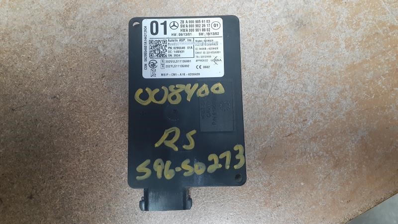 2015 MERCEDES-BENZ MERCEDES C-CLASS  18 205 Type Radar Unit Rear Bumper ID 0009056103 Camera Projector