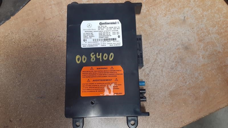 2015 MERCEDES-BENZ MERCEDES C-CLASS  16 205 Type Communication; (Sdn) C63s (trunk Mounted Distress Call) W/o COMAND System Chassis Control Module