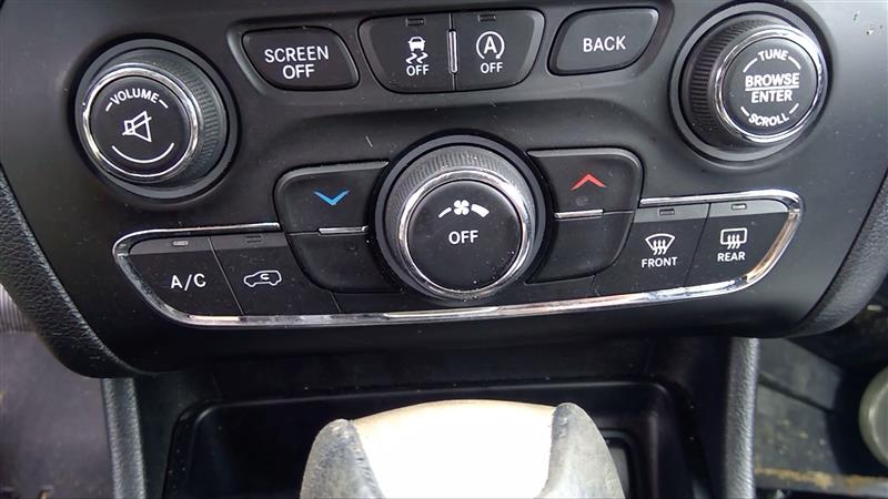 2016 JEEP CHEROKEE  15-18 (air Conditioning) Temperature Control W/o Automatic Engine Stop And Start; W/o Dual Zone Temperature Control