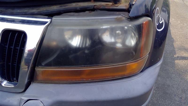 2002 JEEP GRAND CHEROKEE  99-01 Smoke Tint (dark Background) L. Headlight Assembly