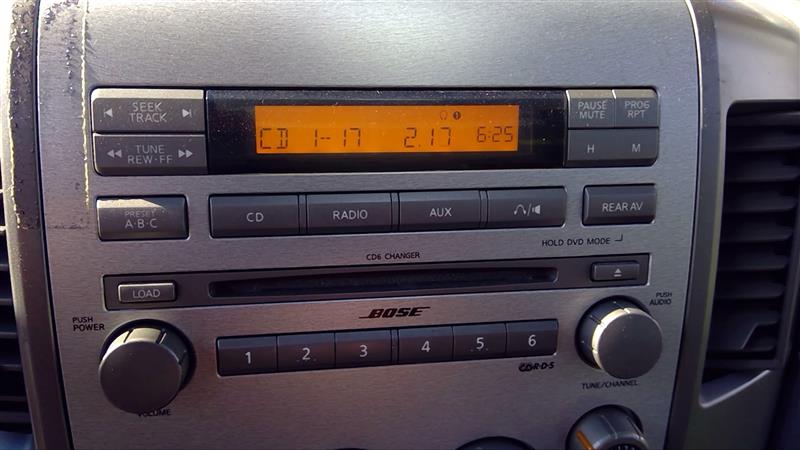 NISSAN ARMADA 2005 receiver (AM-FM-stereo-6 disc CD, Bose