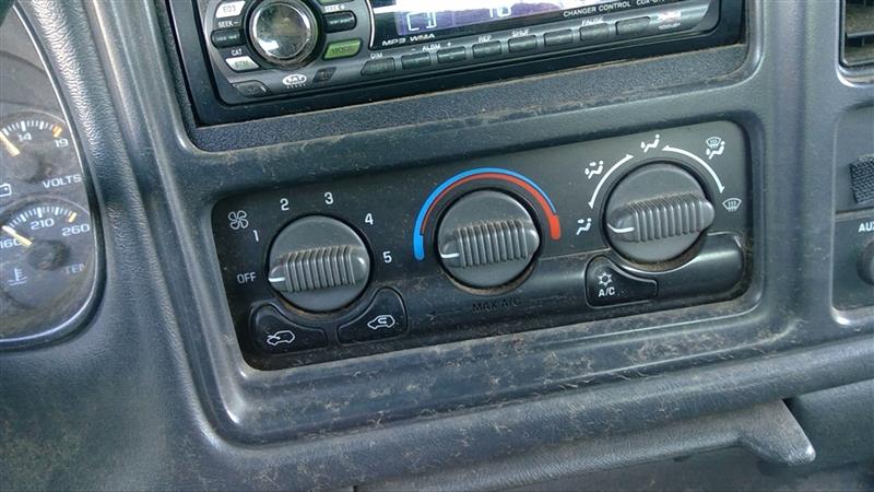 2002 CHEVROLET SILVERADO 2500 PICKUP  99-00 W/AC W/o Rear Defrost Temperature Control