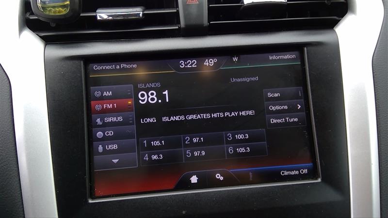 2014 FORD FUSION  13-16 Front; Display 8`` ID DS7T-18B955-FB Info GPS TV Screen