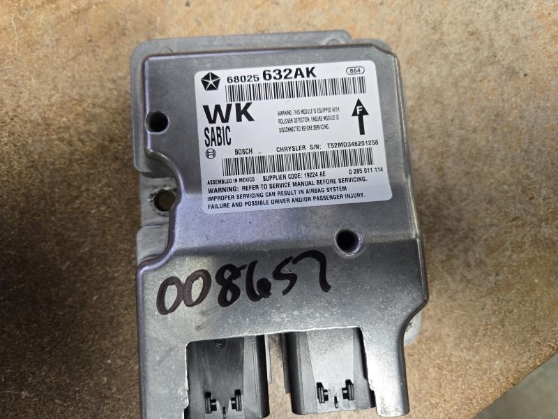 2013 JEEP GRAND CHEROKEE  13 Air Bag; W/o Driver Knee Bolster Air Bag Chassis Control Module