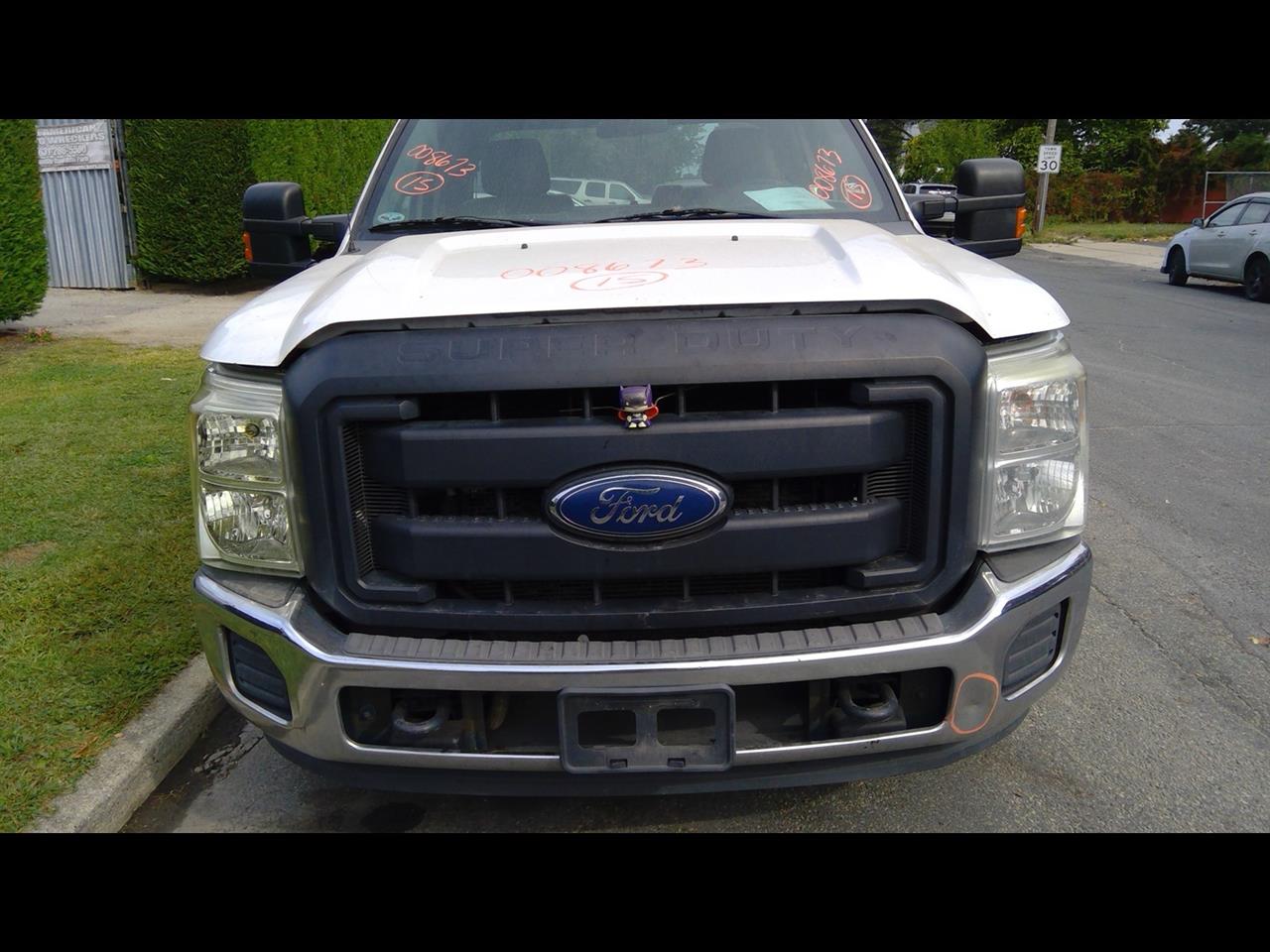 FORD F250SD PICKUP 14 XL, (black textured center grille bars), chrome bumper, black textured grille surround Front End Assembly