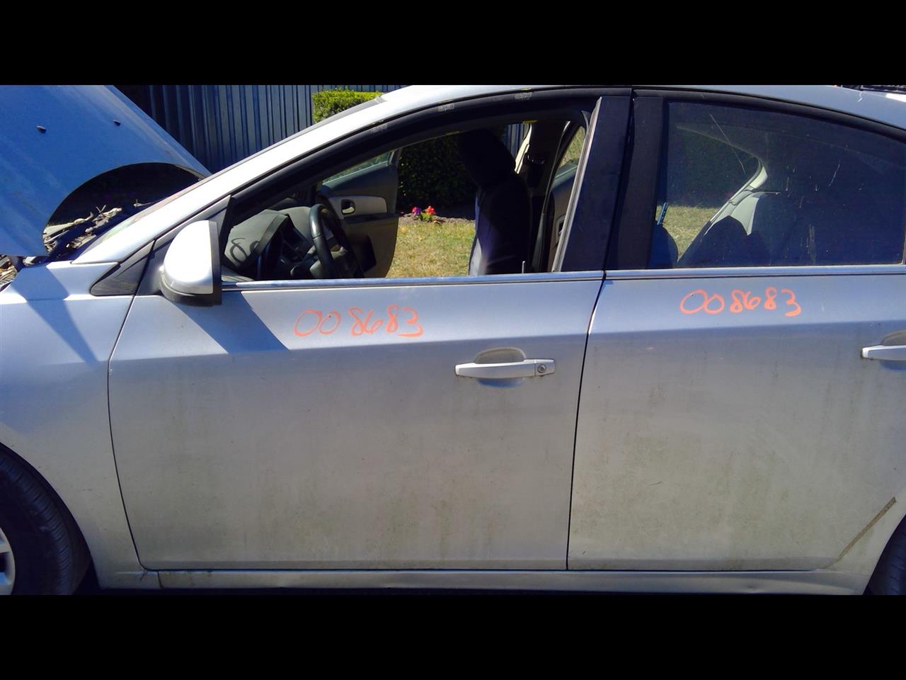 2012 CHEVROLET CRUZE  16 VIN P (4th Digit Limited) Express Up And Down (L.) Door Assembly Front
