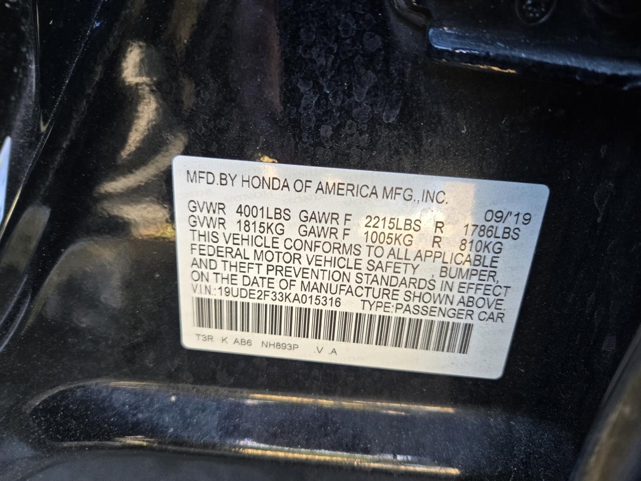 2019 ACURA ILX 19-21 (AT) Transmission - All American Auto Wreckers
