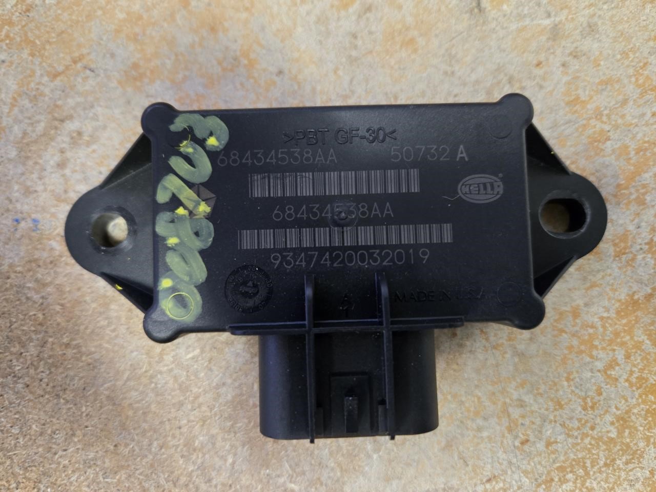 2020 PLYMOUTH VOYAGER  21 Fuel Pump; (left Rear Wheel Housing) Chassis Control Module