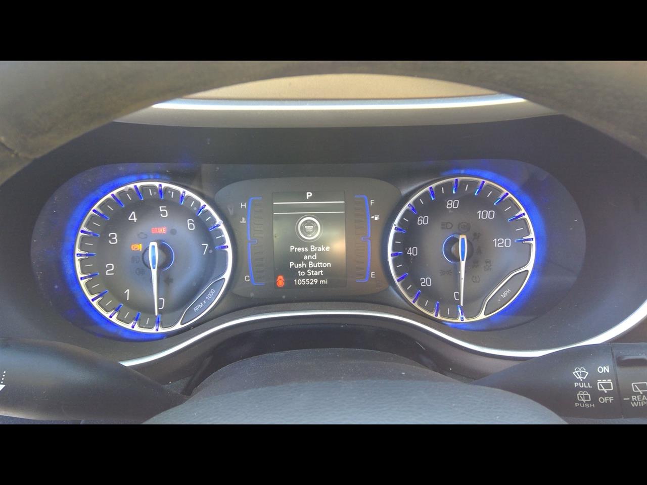 2020 PLYMOUTH VOYAGER 20 (3.5`` Screen) MPH (120 MPH) Speedometer