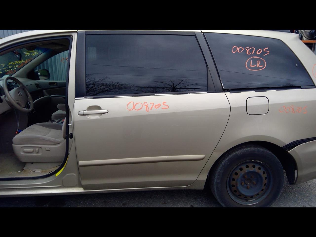 2010 TOYOTA SIENNA  04-10 L. Power Sliding W/o Sunshade Door Assembly Rear Side