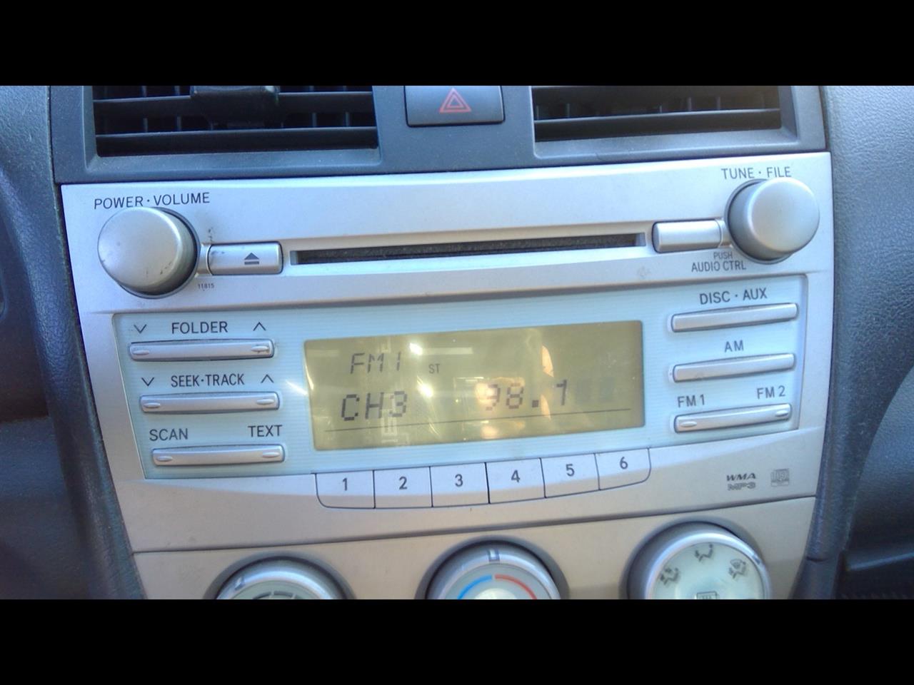 2007 TOYOTA CAMRY  09 Receiver (with CD) W/o Navigation; Fujitsu Ten Manufacturer ID 11851 On Radio Face Radio Audio
