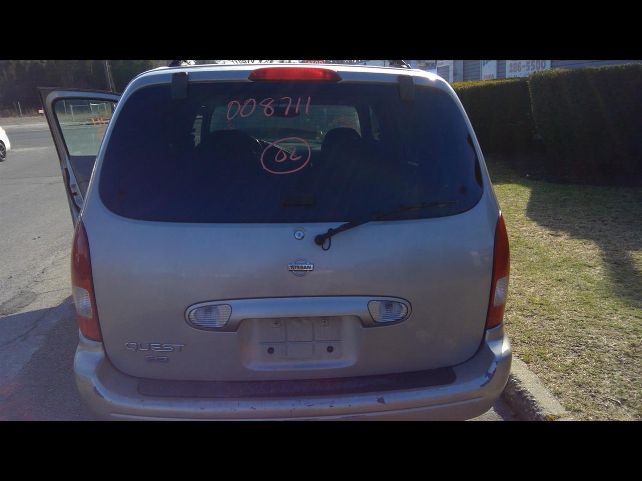 2002 NISSAN QUEST  99-02 Hinged Glass (privacy Tint Glass) Decklid Tailgate