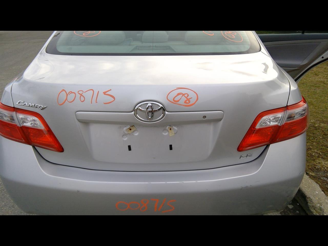 2008 TOYOTA CAMRY  10-11 W/o Rear View Camera; W/o Spoiler; Conventional Ignition Decklid Tailgate