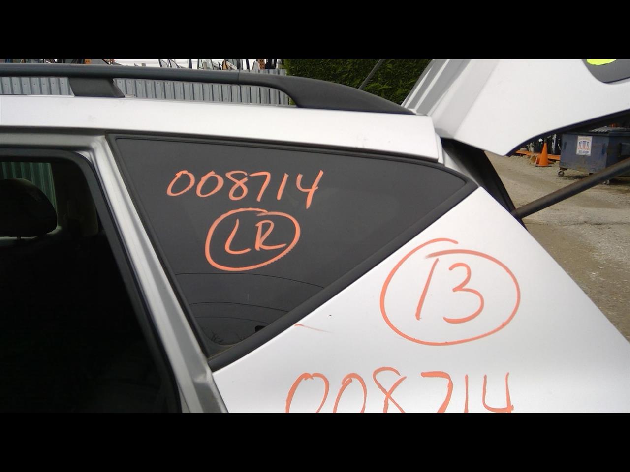 2013 NISSAN MURANO  11-14 4 Dr (privacy Tint) L. Quarter Glass